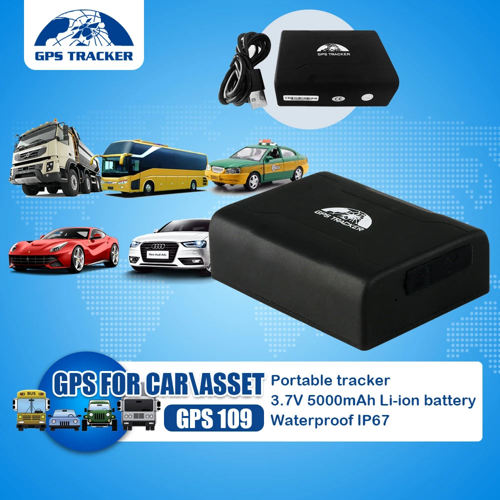 Car GPS Tracking Device Tk109 5000mAh Spy Rastreador Car Vehicle Motorcycle Track with Iot Solutions & Software
