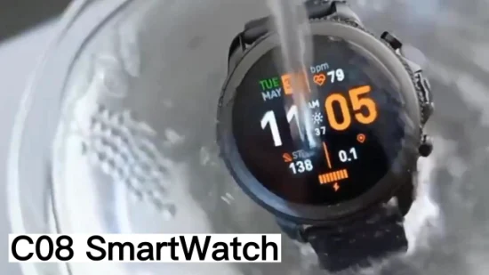 Simba C08 패션 남성용 시계 스포츠 시계 음악 재생 블루투스 통화 피트니스 건강 모니터링 Smartwatch