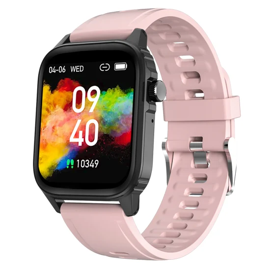 2022 A30 HD 대형 정사각형 스크린 얇은 심박수 혈압 1.83 인치 Bt 통화 스포츠 온도 Smartwatch