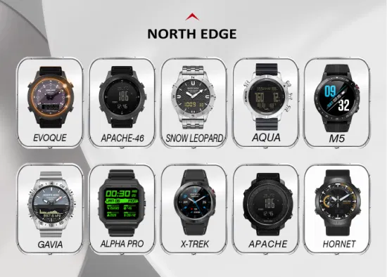 2022 North Edge 스테인레스 스틸 남성 시계 나침반 야외 스포츠 스마트 시계 선물 시계 손목 시계 아날로그 시계 Reloj Inteligente Relógio Inteligente