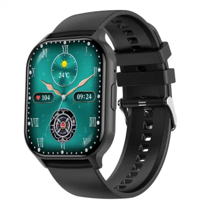최신 2023 도매 2.04 인치 화면 아연 합금 NFC 큰 배터리 CE RoHS Bt 통화 Smartwatch ODM OEM SKD 공장 제조업체 방수 Amoled 스마트 시계